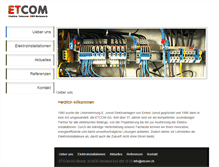 Tablet Screenshot of etcom.ch